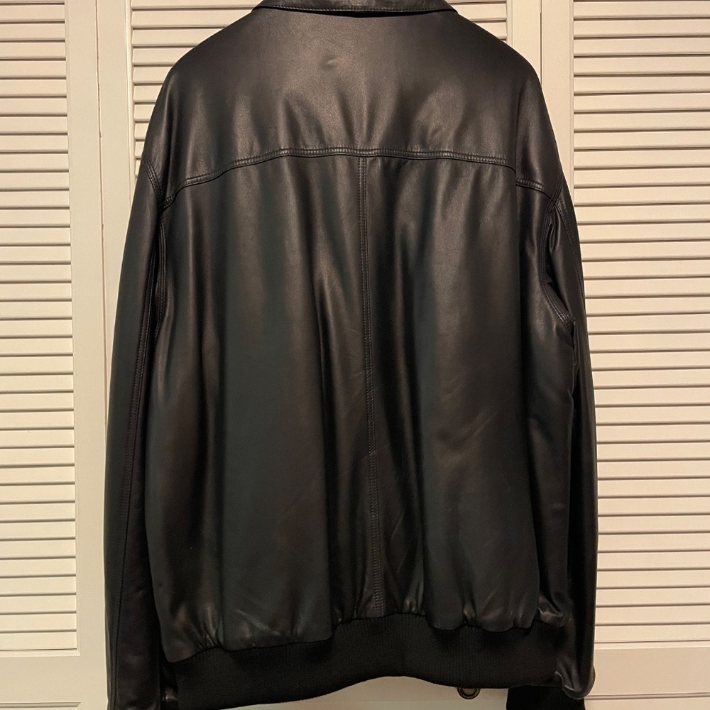 Vintage Men’s Leather Bomber Jacket - Picture 5 of 13